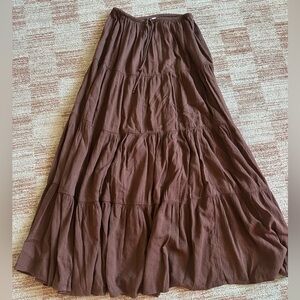Aerie Chocolate Maxi Skirt